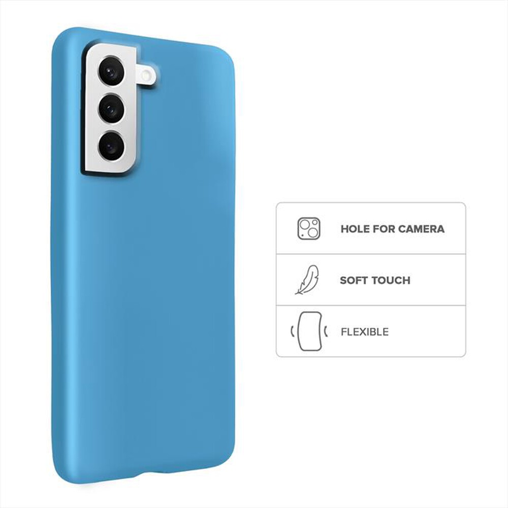 "SBS - Cover Rainbow TERBWSAS22PCER per Samsung S22+-Cerulean"
