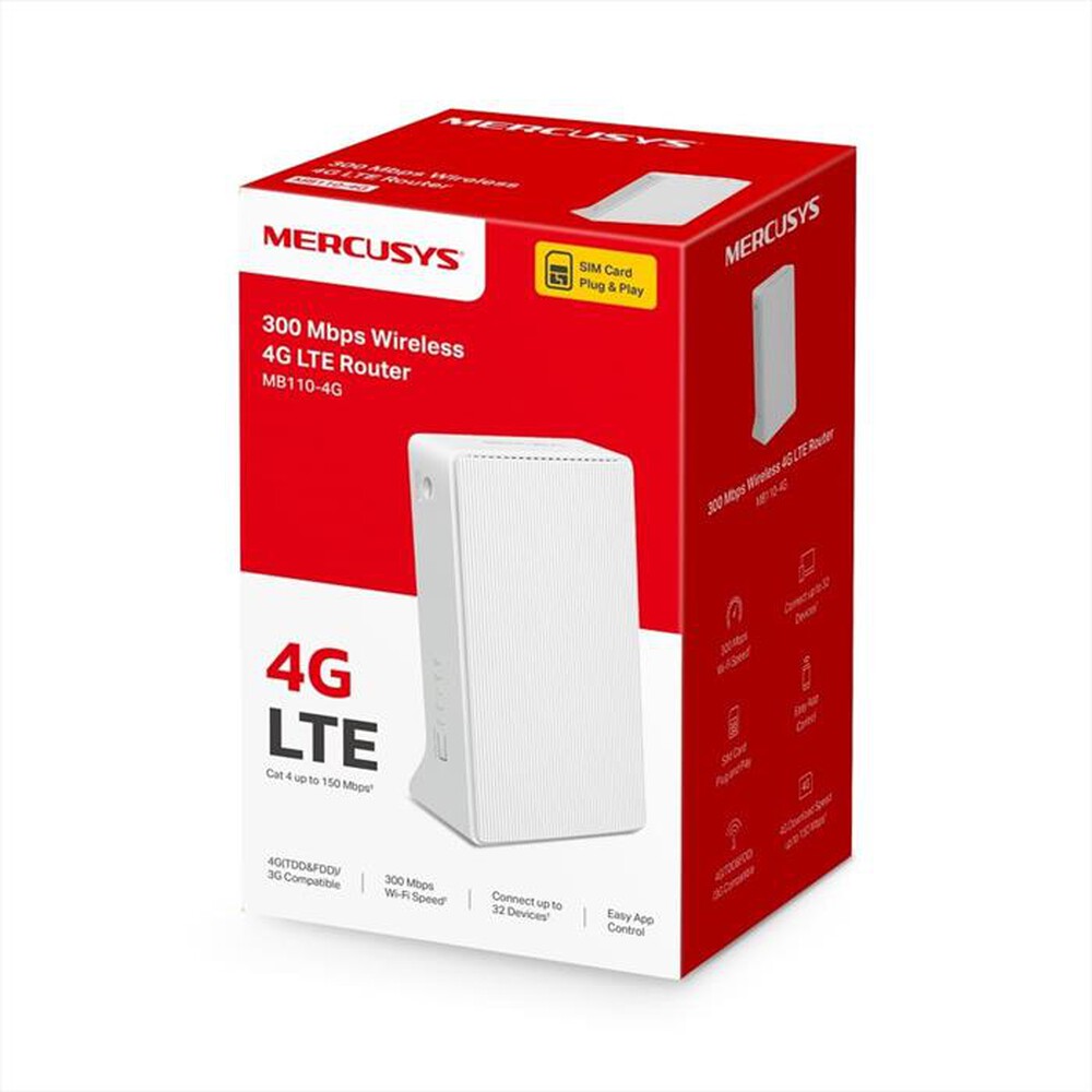 Immagine del prodotto MERCUSYS - MB110-4G 300 MBPS WIRELESS N 4G LTE ROUTER