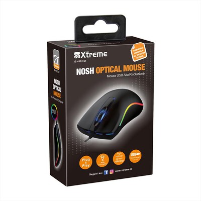 XTREME - NOSH OPTICAL MOUSE-NERO