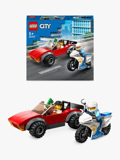 LEGO - CITY INSEGUIMENTO SULLA MOTO DELLA POLIZIA - 60392
