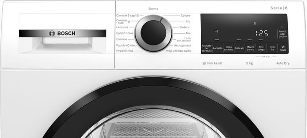 Immagine del prodotto BOSCH - Asciugatrice Serie 6 WQG243C0II 9Kg Classe C-Bianco