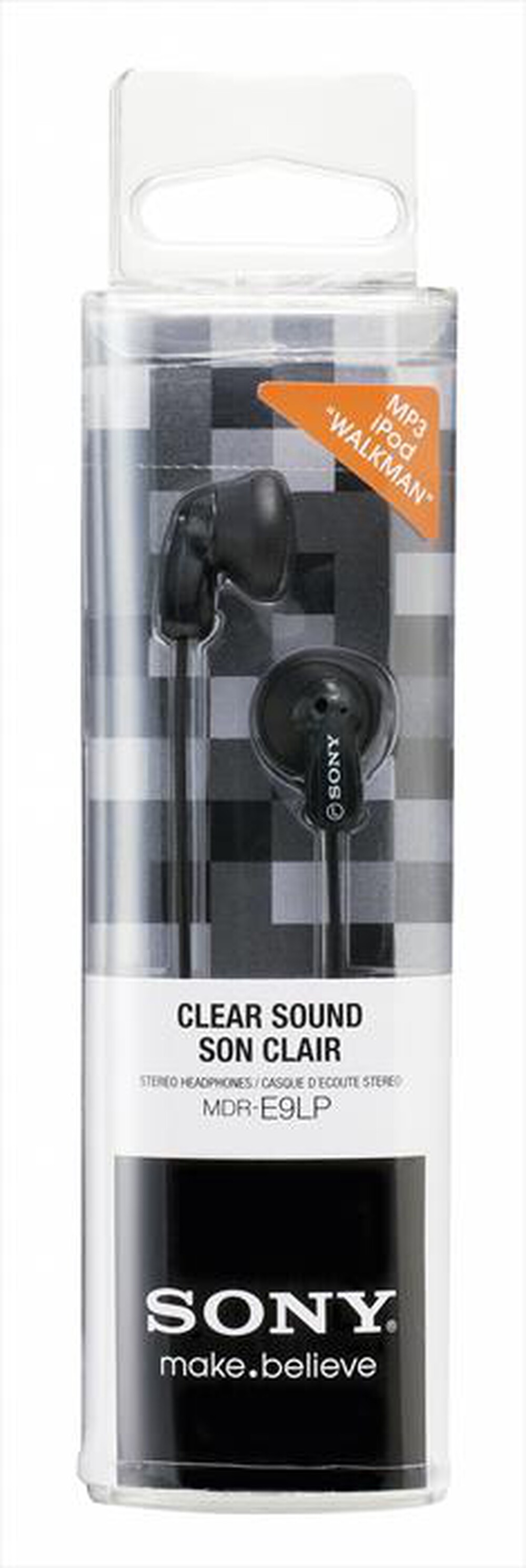 "SONY - MDR-E9 LPB (Auricolari) Nero-Nero"