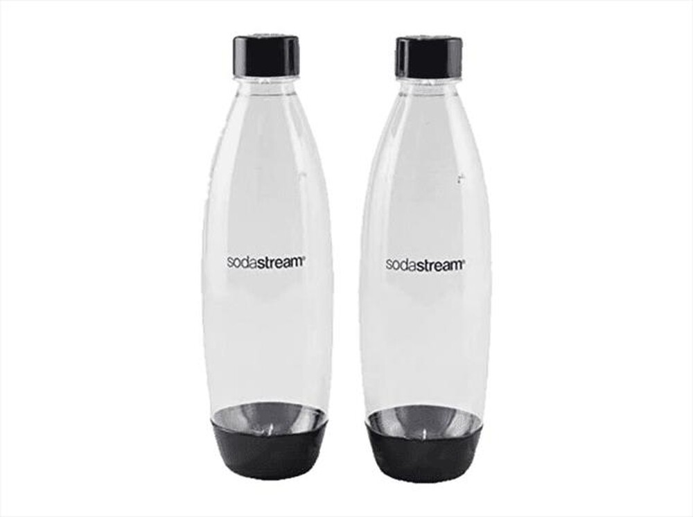 "SODASTREAM - BIPACK BOTT. FUSE LAVABILI DA 1 L-Trasparente/Nero"