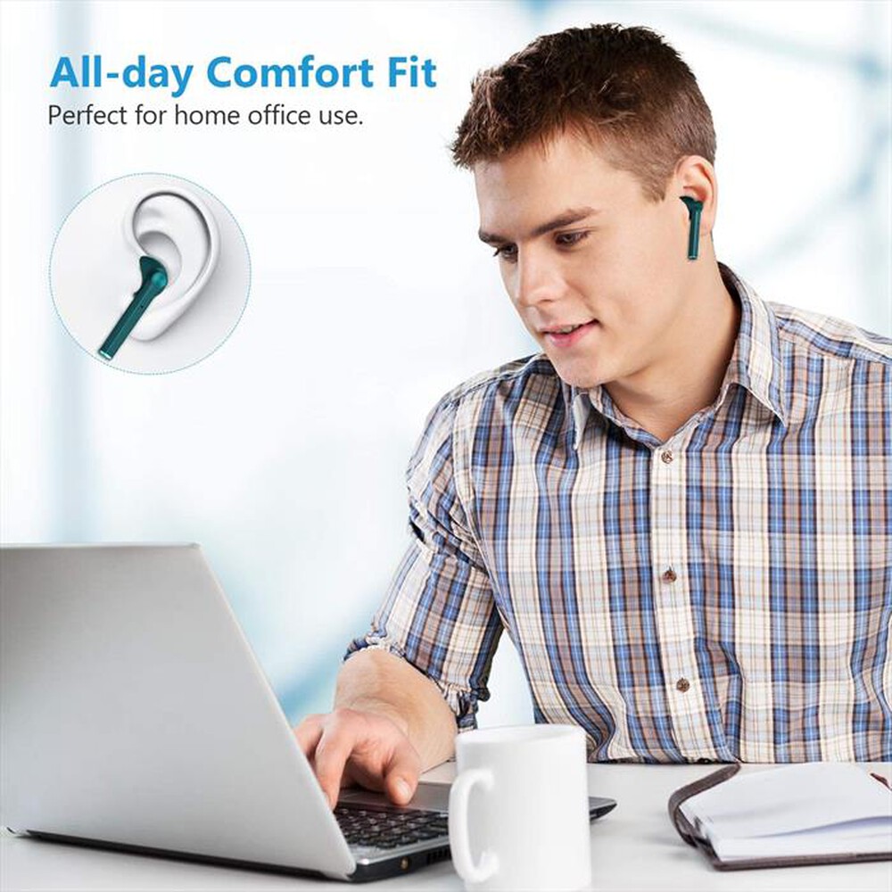 "LENOVO - HT30 AURICOLARI BLUETOOTH RICARICA WIRELESS-MENTA"