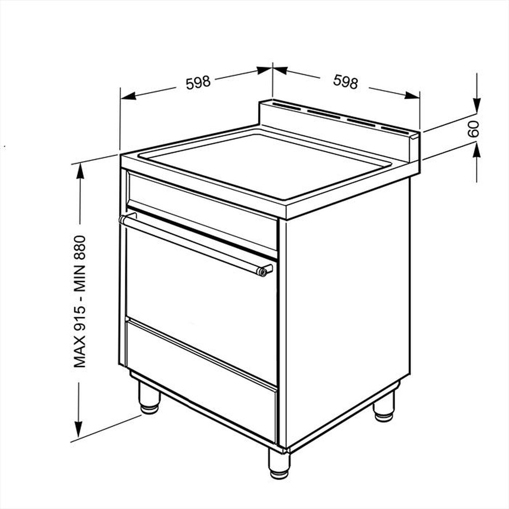 Immagine del prodotto SMEG - Cucina a gas B601GMXI9 Classe A-Inox