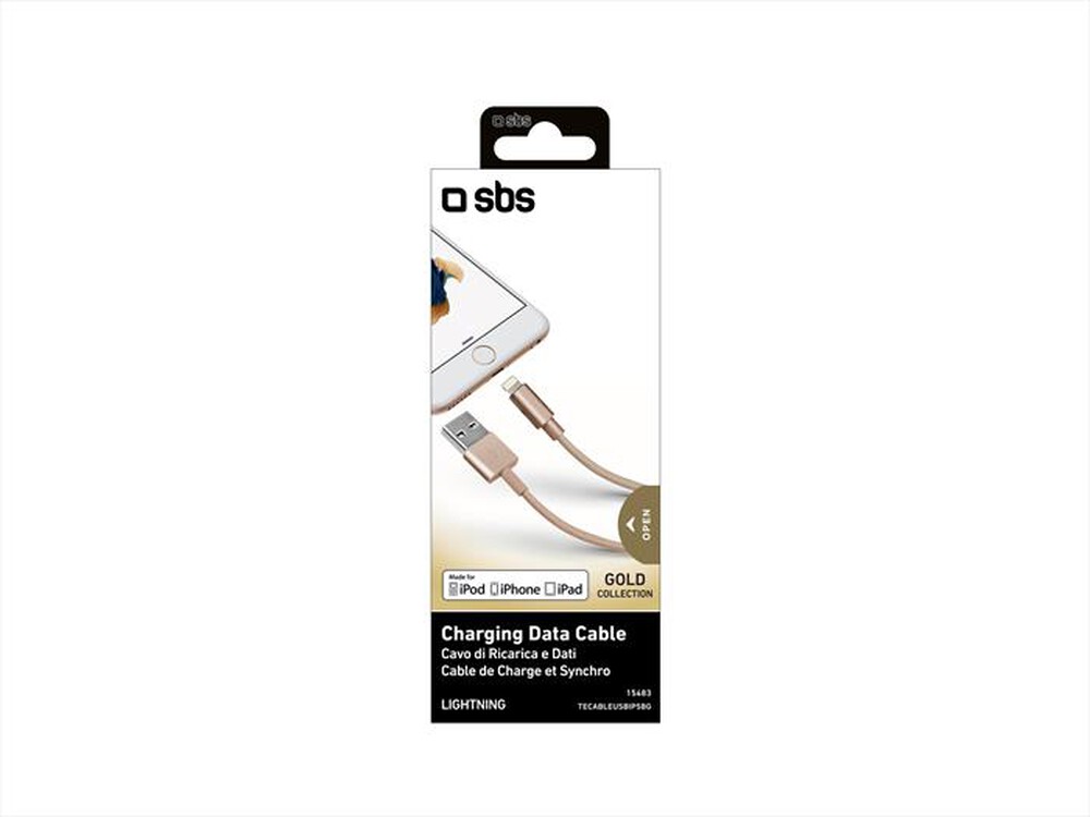 "SBS - TECABLEUSBIP5BG-ORO"