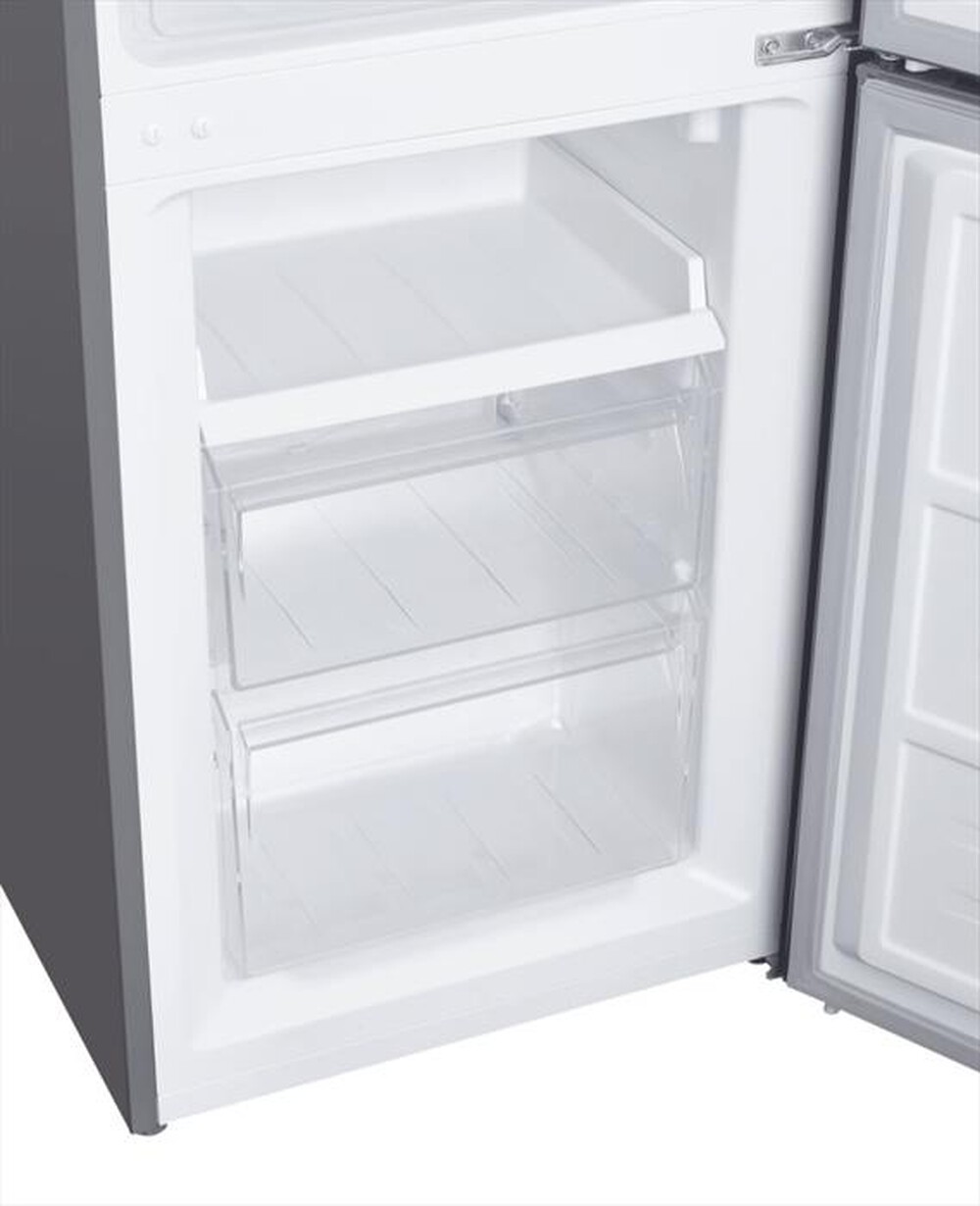 "CANDY - Frigorifero combinato CCH1T518FX Classe F 253 lt-Platino, Stainless steel"