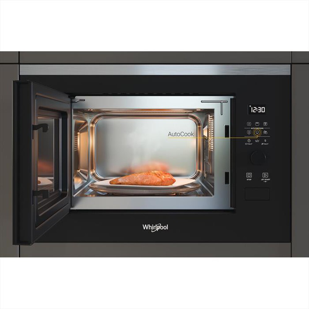 "WHIRLPOOL - WMF250G MICROWAVE WP-Acciaio inossidabile"