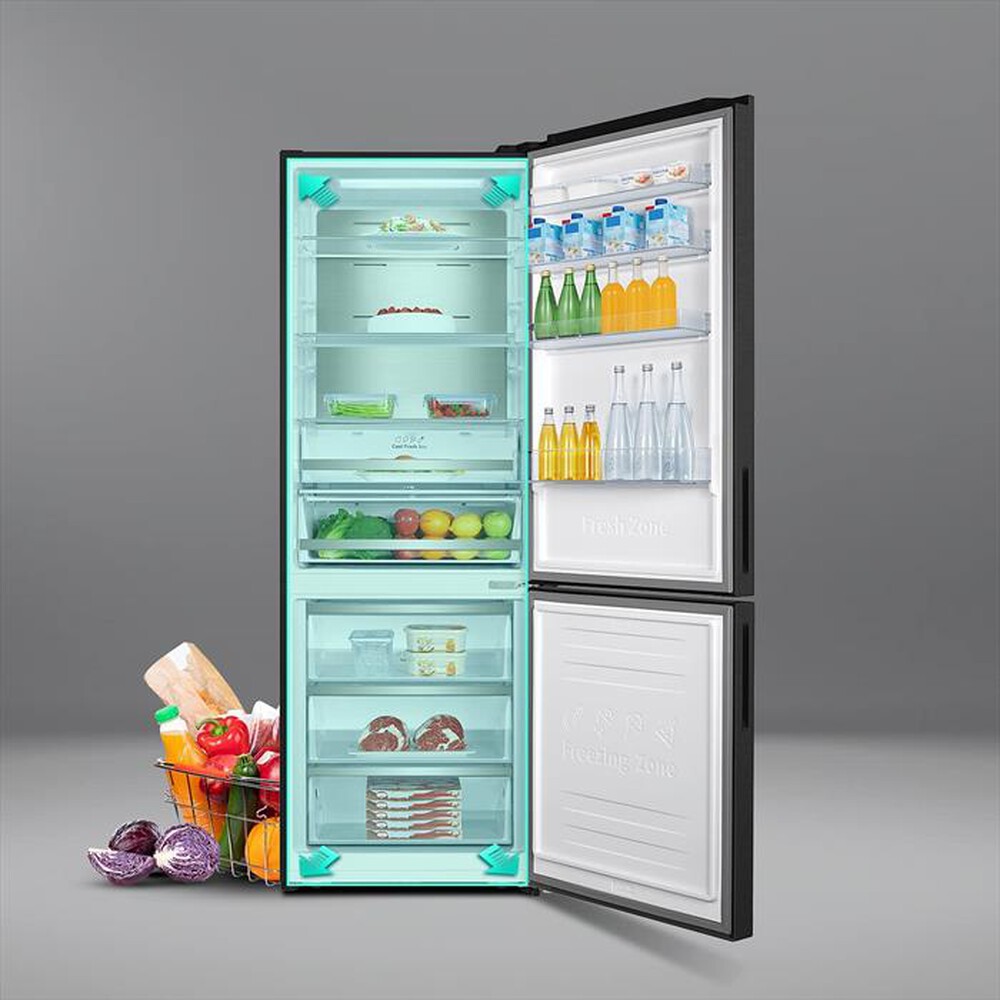 "HISENSE - Frigorifero combinato RB645N4BFE Classe E 495 lt-Nero"