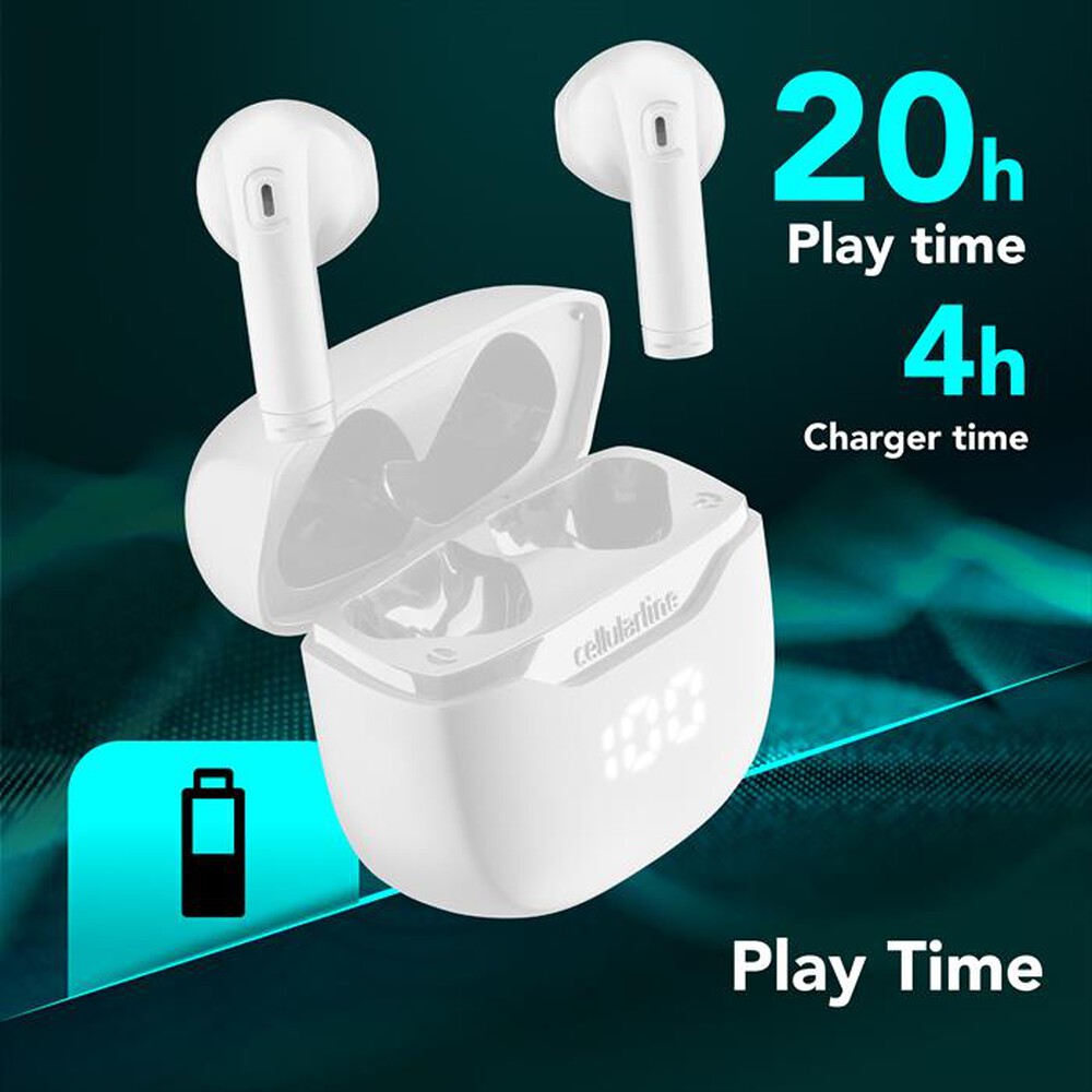 Immagine del prodotto CELLULARLINE - CORE AURICOLARE BLUETOOTH TWS BIANCO-Bianco