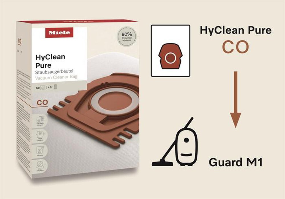 "MIELE - Dust bag HYCLEAN PURE CO-Bianco"