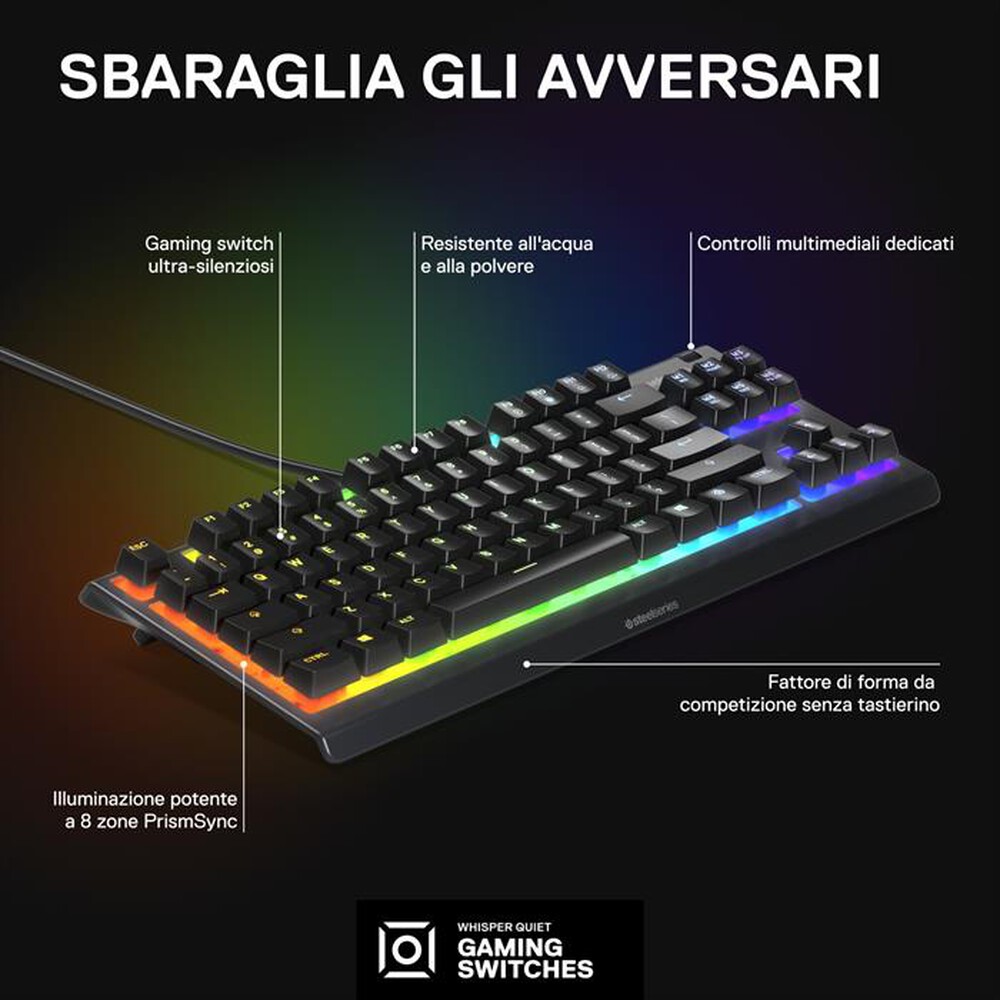 Immagine del prodotto STEELSERIES - Tastiera APEX 3 IT-Nero