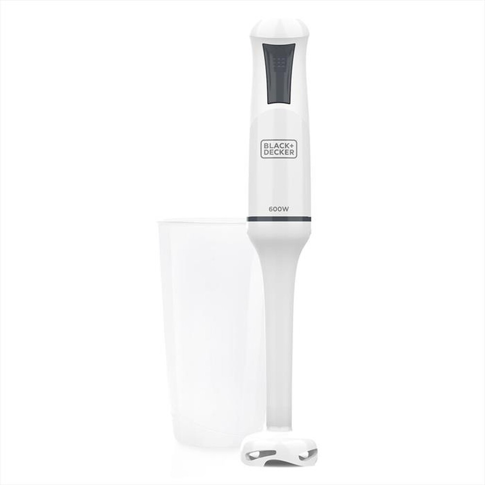 "BLACK & DECKER - Frullatore ad immersione BXHB600E-Bianco"