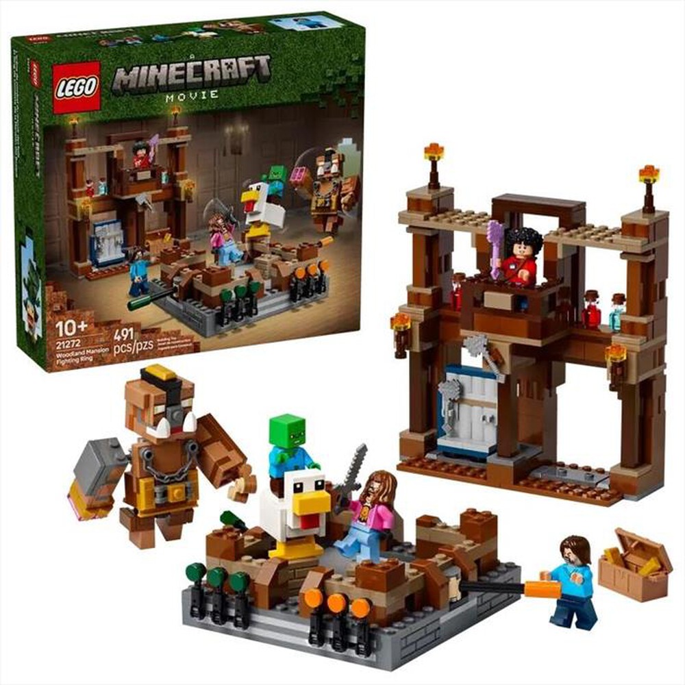 "LEGO - MINECRAFT Magione foresta:ring combattimento-21272-Multicolore"