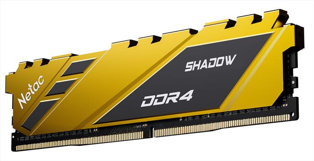 Immagine del prodotto NETAC - SHADOW DDR4-2666 8G C19 U-DIMM 288-PIN-GIALLO