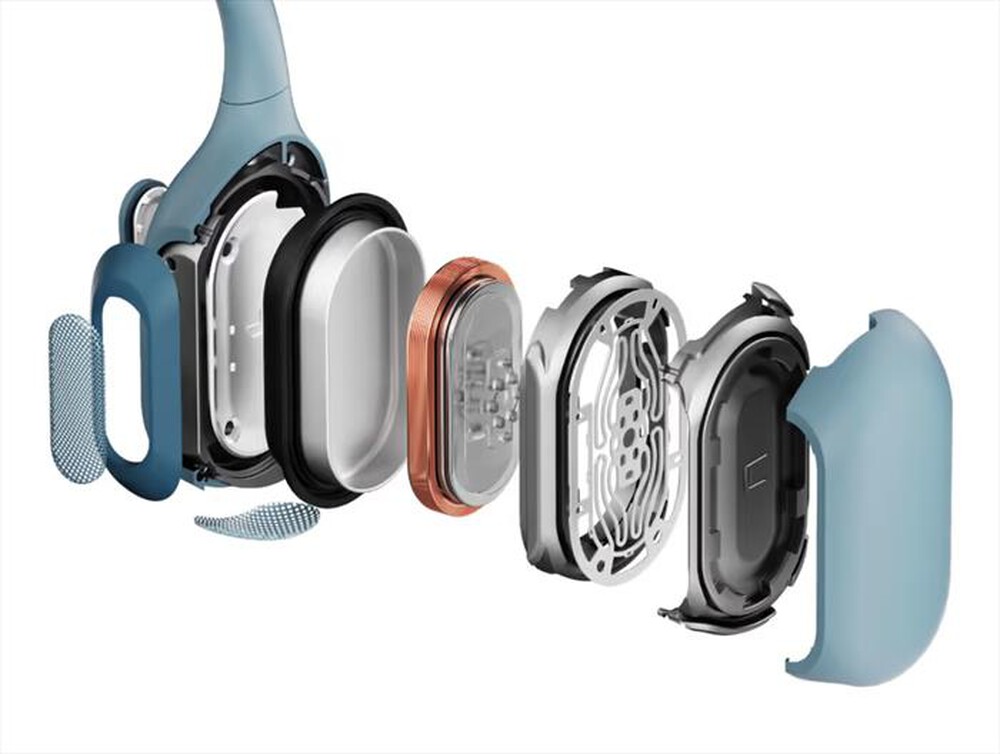 "SHOKZ - Auricolari a conduzione ossea OPENRUN PRO-blu"