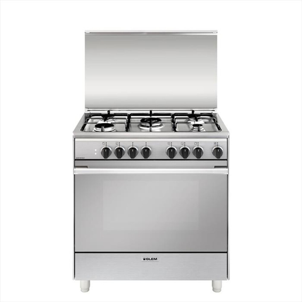 "GLEM GAS - Cucina a gas U855MI6 Classe A-INOX"