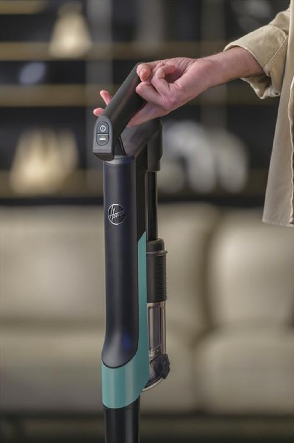 "HOOVER - Aspirapolvere ricaricabile HF201P 011-Blu"