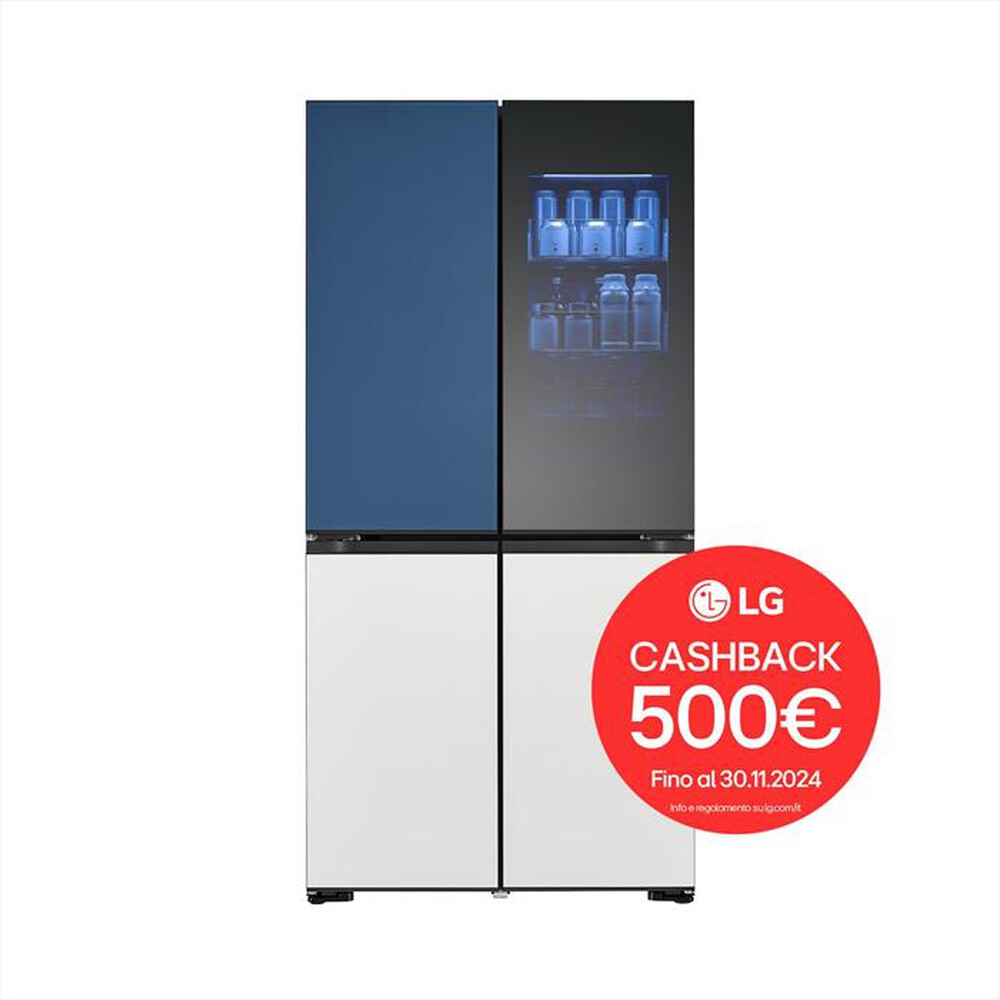 "LG - Frigorifero 4 porte GMV960NNME Classe E 617L-Multicolour"