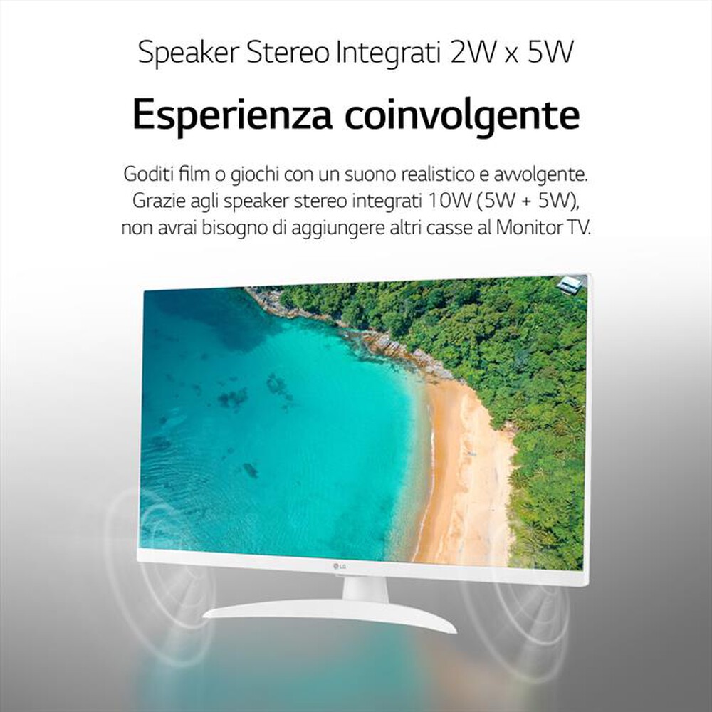 "LG - TV LED FHD 27\" 27TQ615S-WZ.API-Bianco"