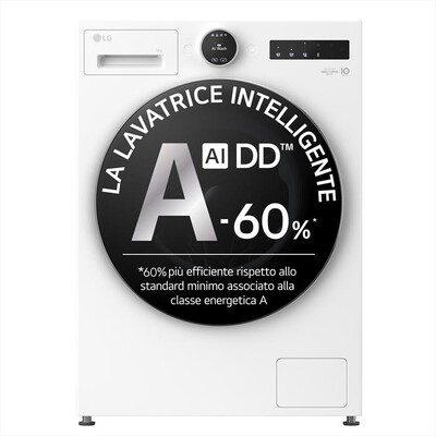 LG - Lavatrice AI DD F4X9009TWCE 9 Kg Classe A-Ivory White