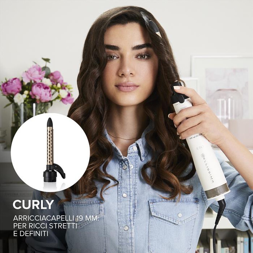 Immagine del prodotto BELLISSIMA IMETEC - MODELLATORE AD ARIA CALDA AIR WONDER-Oro, Bianco