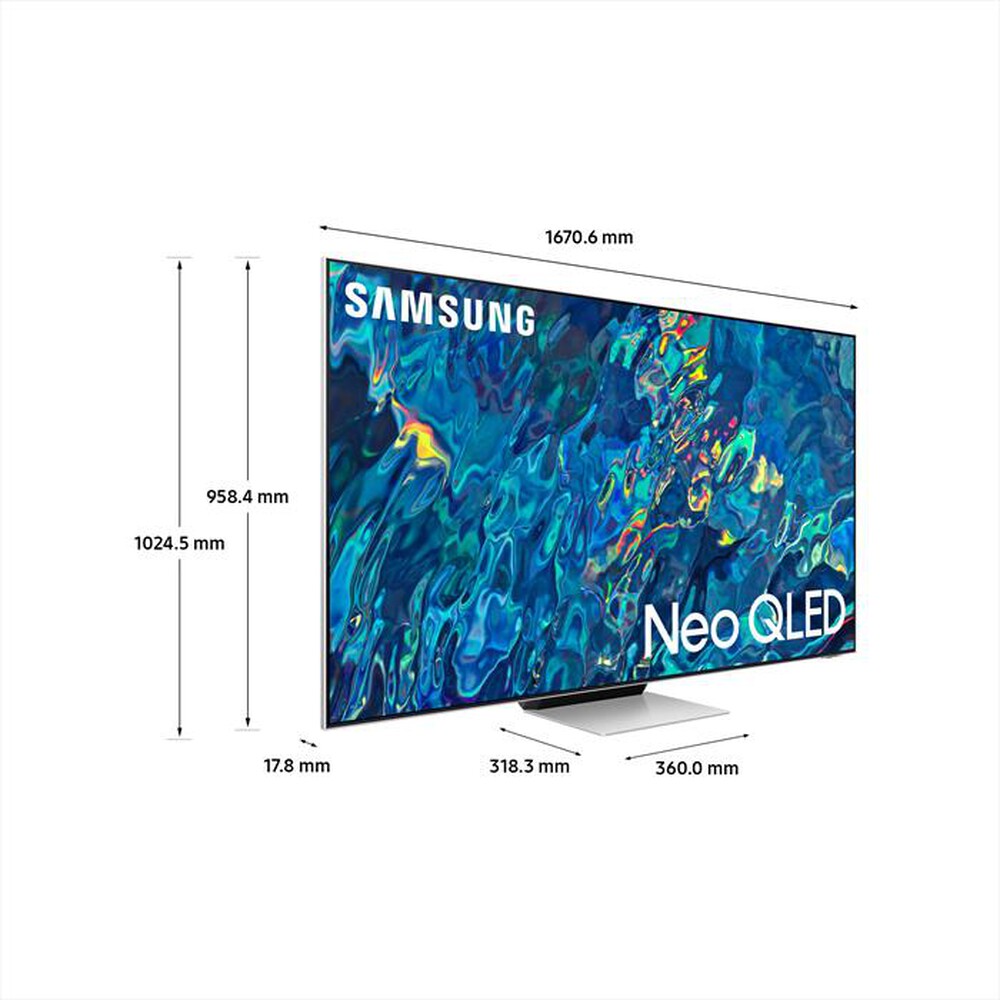 "SAMSUNG - Smart TV Neo QLED 4K 75” QE75QN95B-Bright Silver"