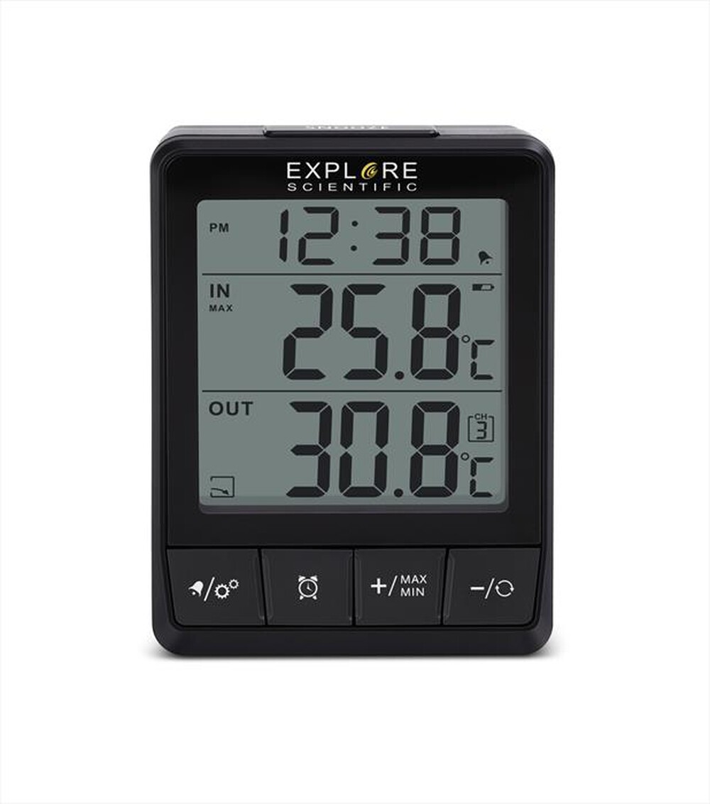 "EXPLORE SCIENTIFIC - WSH002 TERMOMETRO INTERNO/ESTERNO-Black"