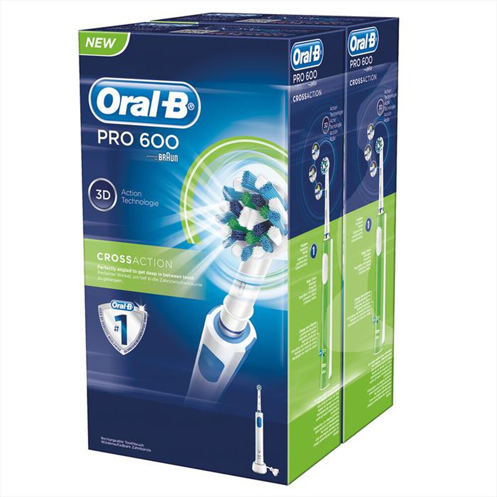 "ORAL-B - PRO 600 CRrossAct Bipacco"
