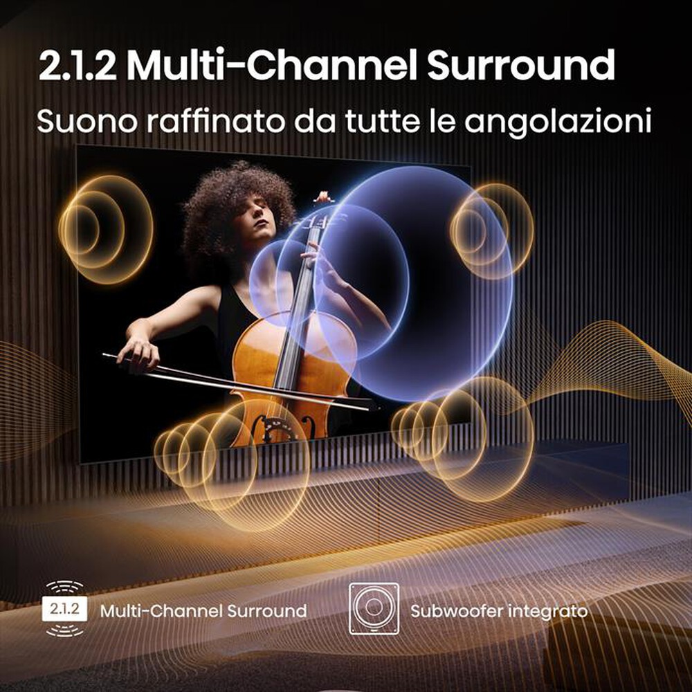 Immagine del prodotto HISENSE - Smart Tv Mini LED PRO 65" 4K 65U7Q PRO 165Hz-NERO