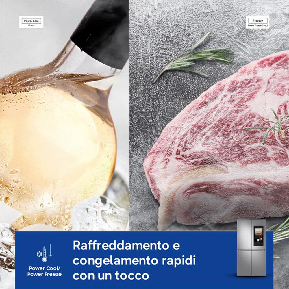 Immagine del prodotto SAMSUNG - Frigorifero 4 porte RF65DG9H0ESREF Classe E 637 lt-Inox Spazzolato