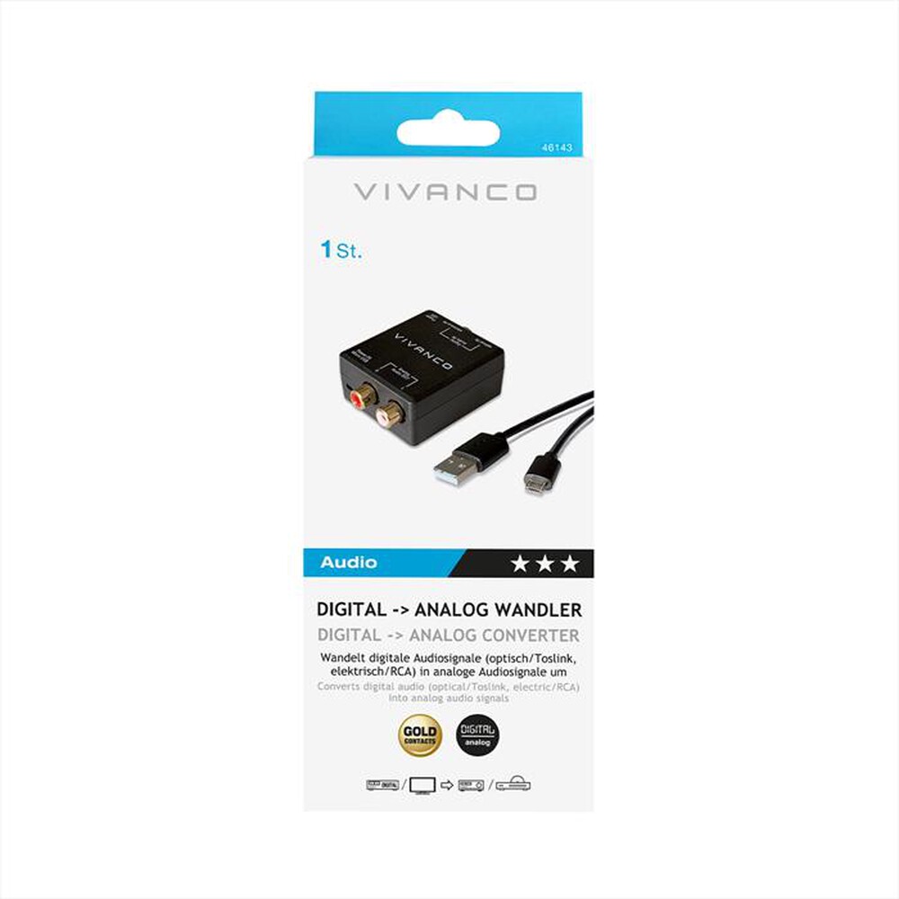 Immagine del prodotto SBS - Convertitore audio digitale-analogico-Nero