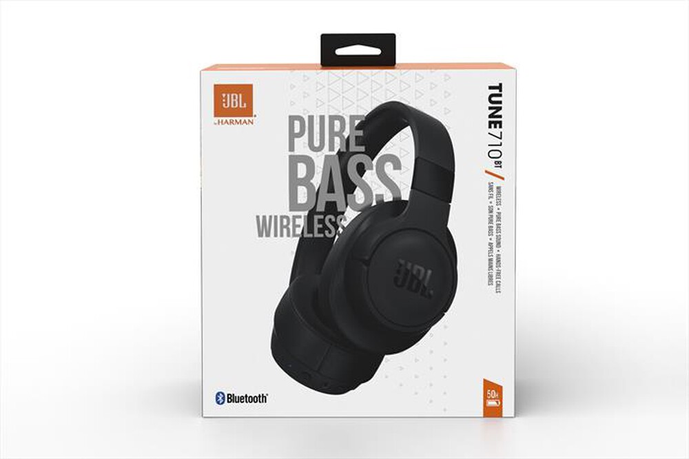 "JBL - Cuffie Bluetooth TUNE 710BT-NERO"