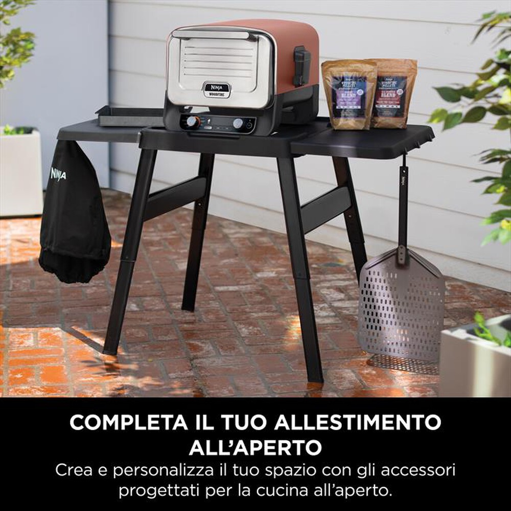 "NINJA - STAND UNIVERSALE+VASSOIO WOODFIRE-Nero"