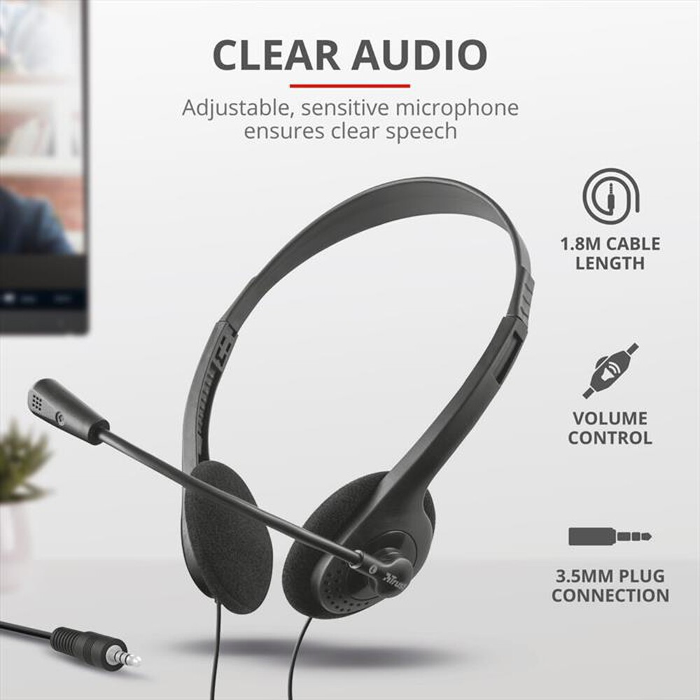 Immagine del prodotto TRUST - PRIMO HEADSET-Black