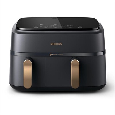 PHILIPS - Friggitrice AIRFRYER SERIE 3000 DA 9L NA352/00-Nero/Oro