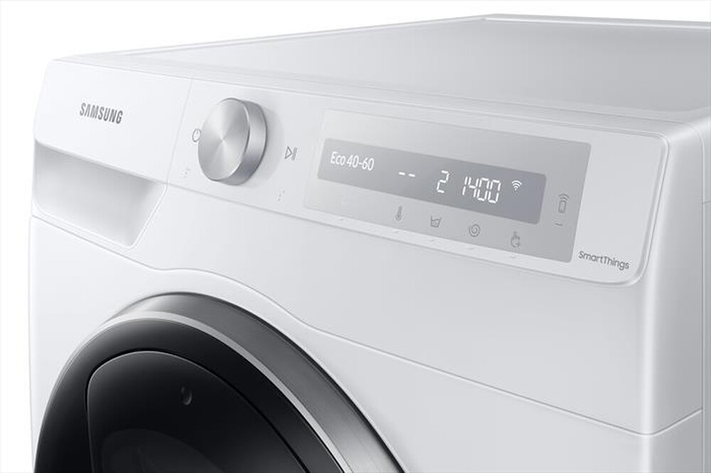 "SAMSUNG - Lavatrice WW90T684DLH AI CONTROL ADD WASH 9 Kg-BIANCO OBLO' Silver Deco"