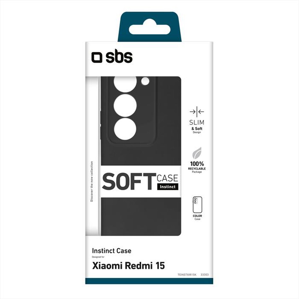 Immagine del prodotto SBS - Cover Instinct per Xiaomi Redmi 15-Nero