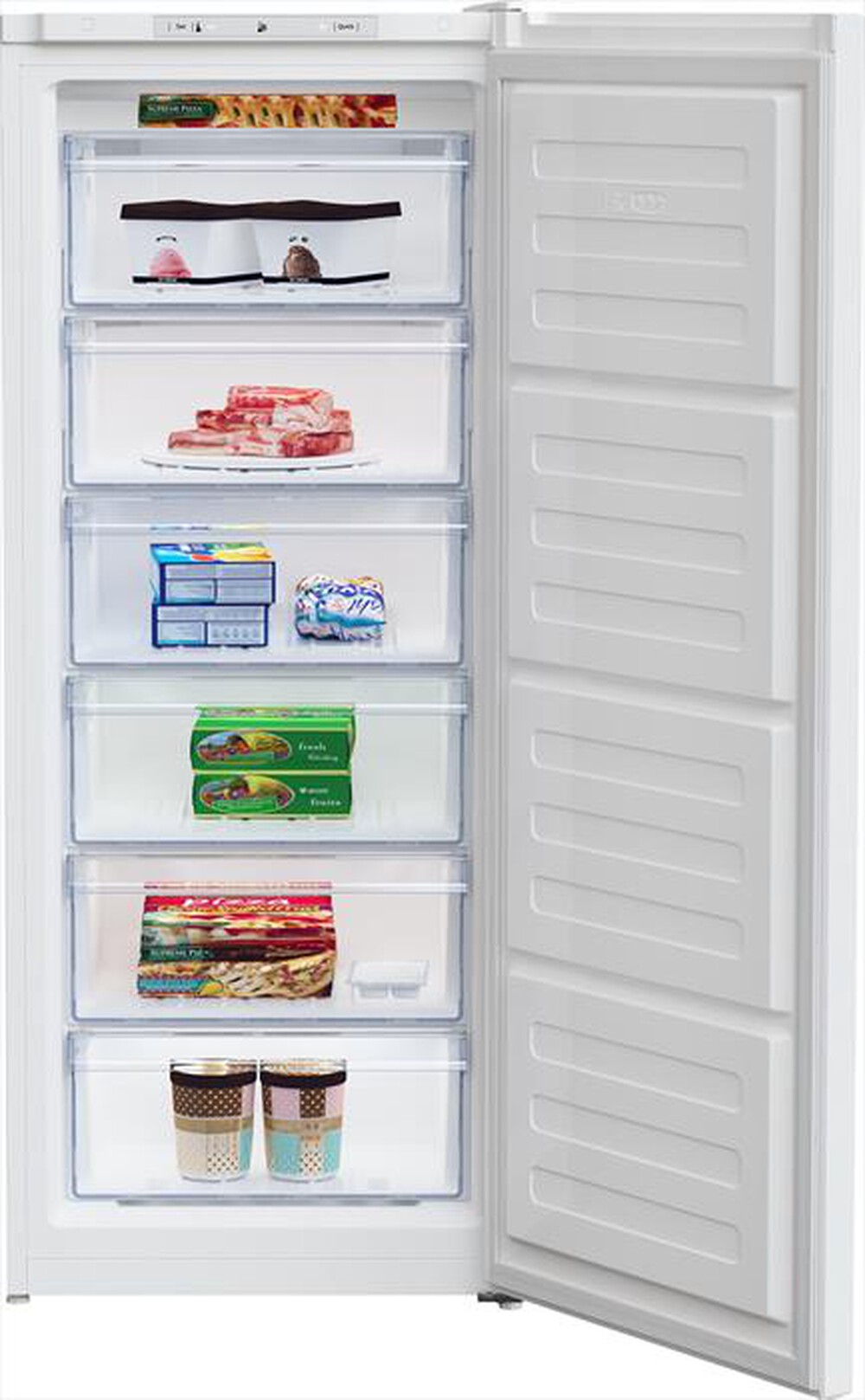"BEKO - Congelatore verticale RFSA210K40WN Classe E 168 lt-Bianco"