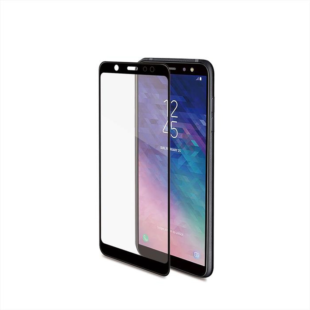"CELLY - 3DGLASS737BK 3D VETRO PER GALAXY A6 (2018)-Trasparente/Vetro temperato"
