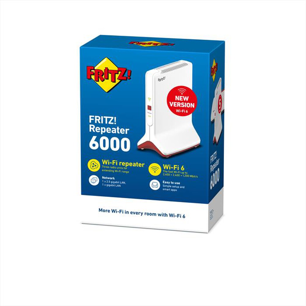 "FRITZ! - REPEATER 6000-Bianco / Rosso"