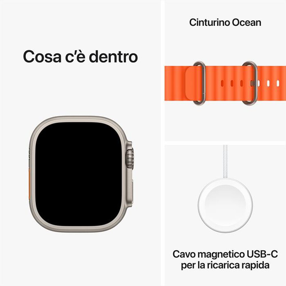 "APPLE - Watch Ultra 2 GPS + Cellular Cassa 49mm-Arancione"