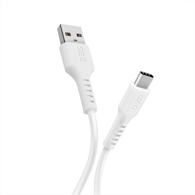 SBS - Cavo per dati e ricarica USB-A TECABLEMICROC10W-Bianco