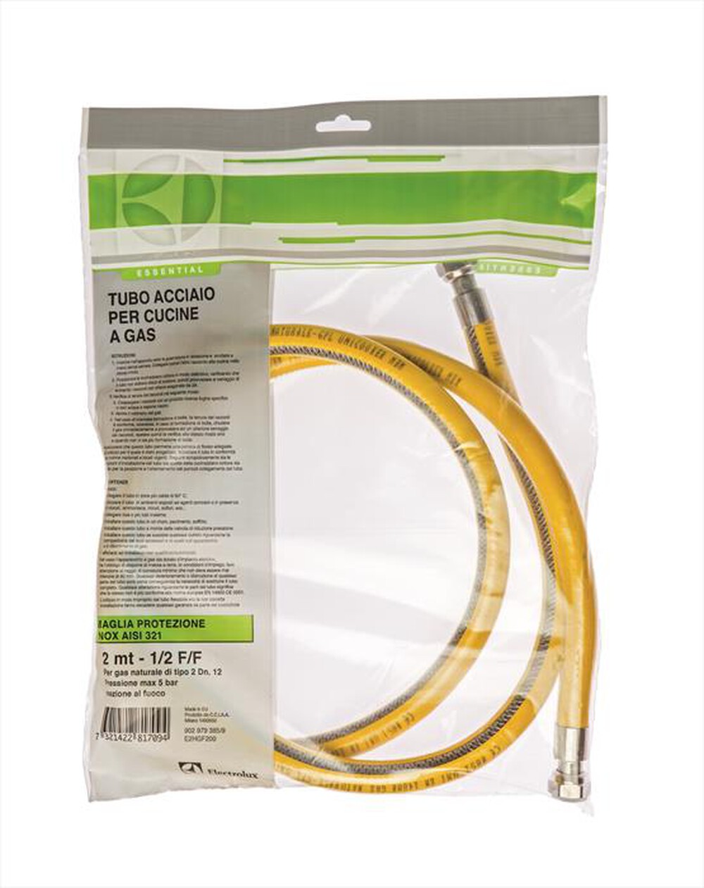 Immagine del prodotto ELECTROLUX - E2HGF200 Tubo Gas Metano 1/2"" FF - 2m