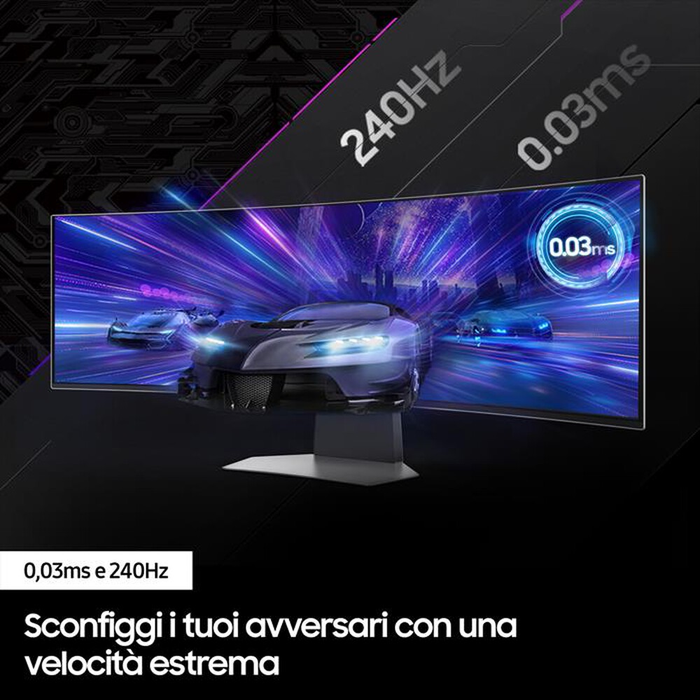 SAMSUNG - Monitor gaming Odyssey OLED 49'' DUAL QHD CURVO | Euronics