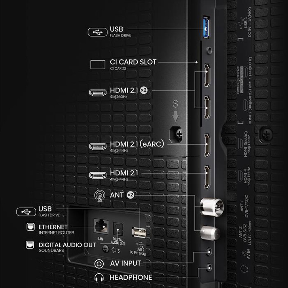 Immagine del prodotto HISENSE - Smart TV QLED UHD 4K 100" 100E7Q PRO-NERO