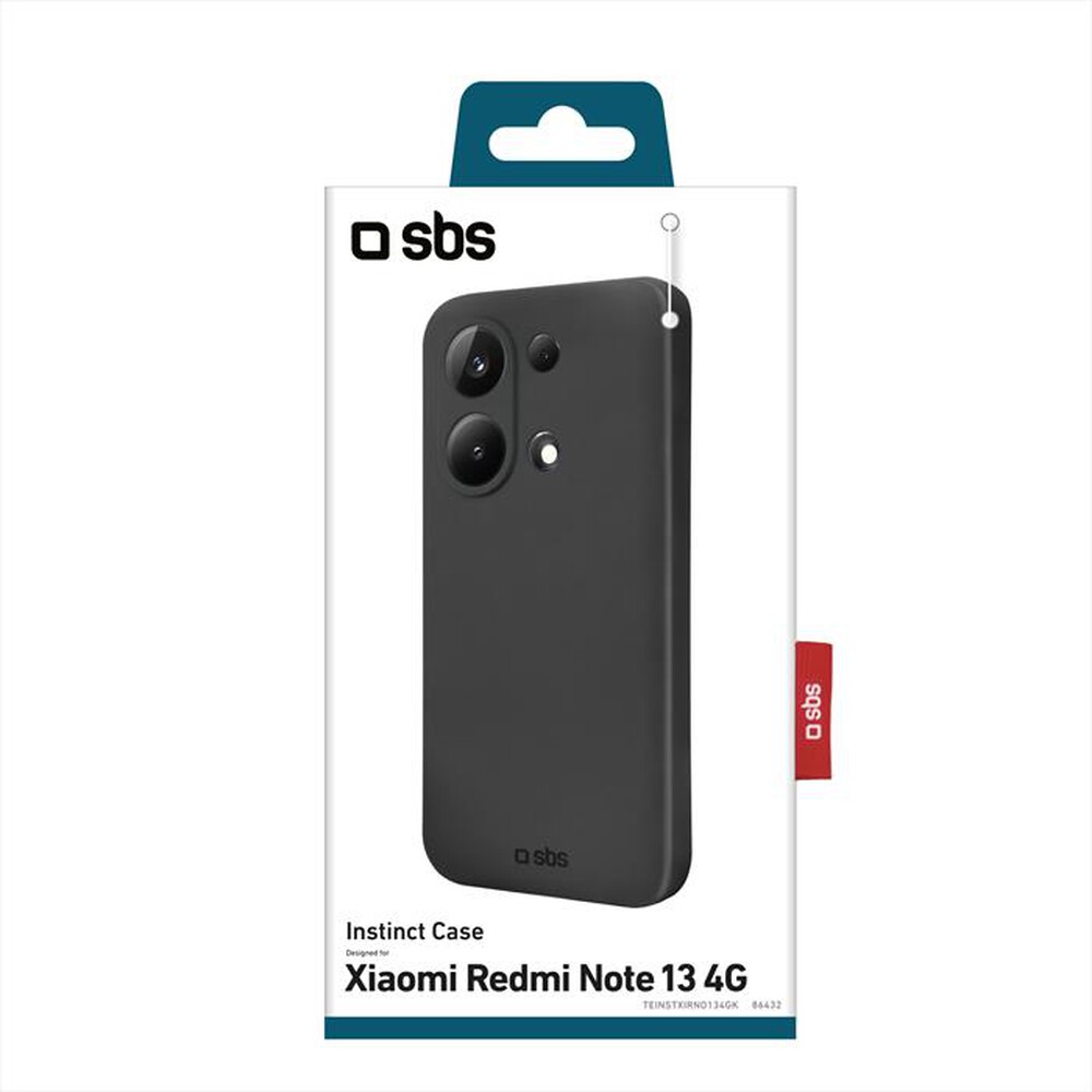 "SBS - Cover Instinct TEINSTXIRNO134GK Redmi Note 13 4G-Nero"