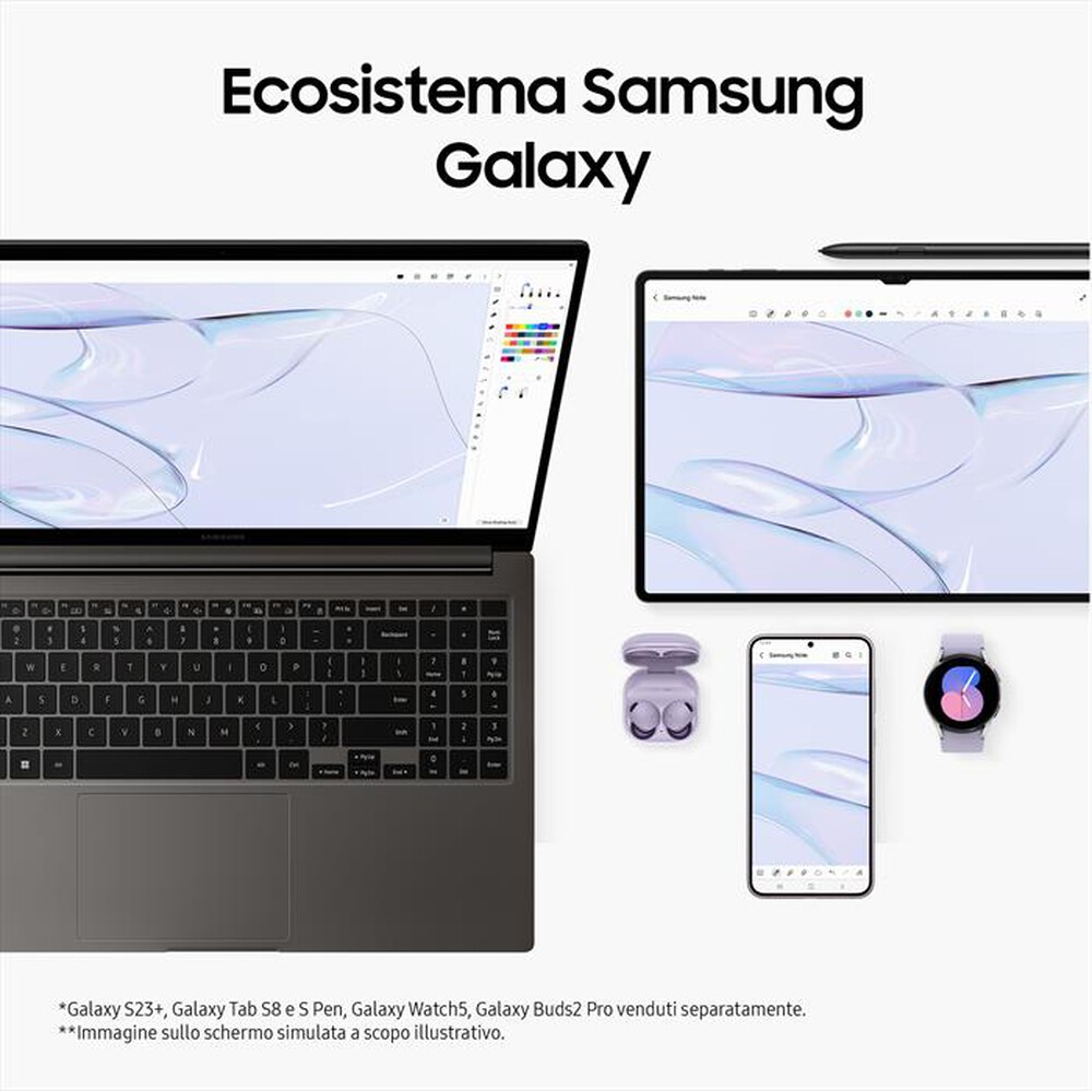 "SAMSUNG - Notebook GALAXY BOOK3-Graphite"