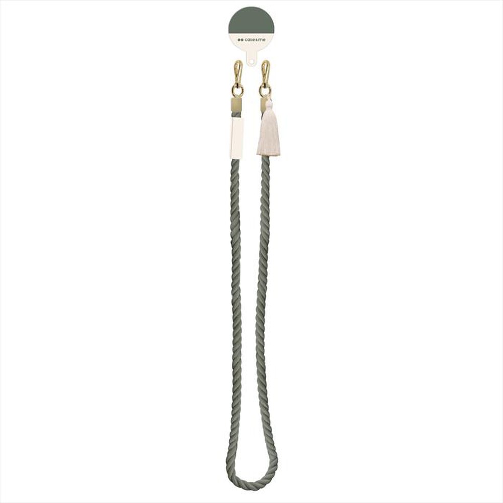 "SBS - Cord necklace torchon CMCORDNECKT2-Green white"