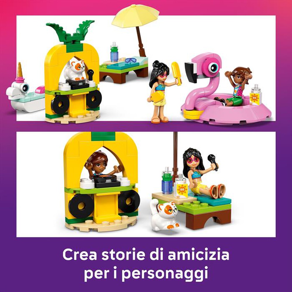 "LEGO - POOL PARTY CON UNICORNO E FENICOTTERO-,"